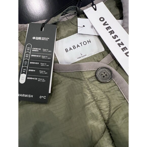 Babaton Aritzia Oversized Quilted Evergreen Lightweight Jacket Size Large - Picture 12 of 15